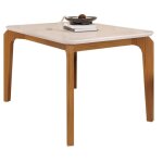 Table  manger 4 - 6 personnes chne et blanc dessus verre l 136 h 80 p 90 cm - l 136 x l 90 x h 80 cm ...