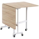 Table  manger pour 4  6 personnes avec roulettes et pieds pliants cadre en acier supporte jusqu 50 ...