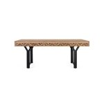 Table à manger - bois de manguier - 200 cm - design industriel - 8 personnes Table à manger - bois de manguier - 200 cm - design industriel - 8 personnes