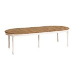 Table � manger en bois recycl� avec allonges garance