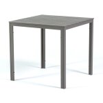 Table à manger carrée dextérieur gabriel avec structure en acier et plateau en polyéthylène effet bois ... Table à manger carrée dextérieur gabriel avec structure en acier et plateau en polyéthylène effet bois ...