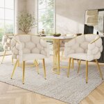 Kodise lot de 5 table et chaises � manger - avec 4 chaises rembourr�es et 1 table � manger moderne - ...