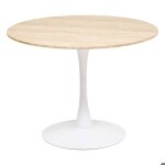 Table  manger elias blanc d102x76cm - atmosphera createur dinterieur