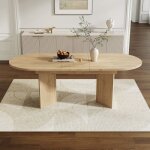 Table  manger extensible 160 - 200x90cm table de cuisine pour 4  6 personnestable  coins arrondis ...