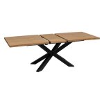 Table  manger extensible olaf mtal et bois l180 - 220cm - atmosphera createur dinterieur