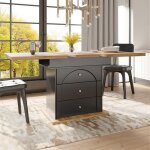 Table � manger extensible pour 4 - 6 personnes table de salle � manger moderne avec rangement table de ...