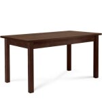 Table � manger extensible cenare ch�taigne pieds en h�tre massif - l 160 cm