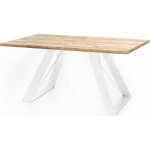 Table à manger extensible ? colter ? rectangulaire ? chêne craft ? style industriel ? pieds en métal ... Table à manger extensible ? colter ? rectangulaire ? chêne craft ? style industriel ? pieds en métal ...