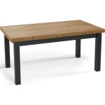 Table à manger extensible ? gemini ? rectangulaire ? style moderne ? chêne wotan ? pieds bois noir ? ... Table à manger extensible ? gemini ? rectangulaire ? style moderne ? chêne wotan ? pieds bois noir ? ...