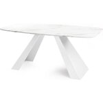 Table à manger extensible ? monte ? rectangulaire ? marbre blanc ? pieds métal blanc ? style moderne ... Table à manger extensible ? monte ? rectangulaire ? marbre blanc ? pieds métal blanc ? style moderne ...