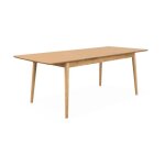 Table à manger extensible naturelle rectangulaire lina 6 à 8 places. 160 à 210cm Table à manger extensible naturelle rectangulaire lina 6 à 8 places. 160 à 210cm