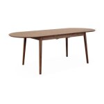 Table à manger extensible - sweeek - lina - ovale - 6 à 8 places - bois massif - design contemporain Table à manger extensible - sweeek - lina - ovale - 6 à 8 places - bois massif - design contemporain