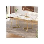 Table � manger extensible ovale avec structure en marbre - table � manger rectangulaire 140 - 180 x 80 ...