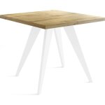 Table à manger extensible ? quadro white ? carrée ? chêne wotan ? pieds bois blanc ? style loft ? 100 ... Table à manger extensible ? quadro white ? carrée ? chêne wotan ? pieds bois blanc ? style loft ? 100 ...