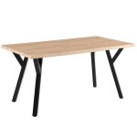 Table à manger extensible rectangulaire en mdf bois 160 / 240 cm - oviala Table à manger extensible rectangulaire en mdf bois 160 / 240 cm - oviala