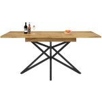 Table  manger extensible - ttable de cuisine pieds de table en forme dtoile plateau de table en bois ...