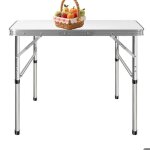 Table  manger extrieure pliable pour barbecue avec hauteur rglable table pliante de camping