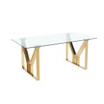 Table � manger igrec gold transparent
