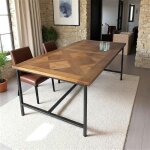 Table  manger marqueterie 200 cm varsovie