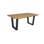Table � manger meuble salle � manger 167x90x74 cm pour 8 personnes ch�ne rf3809