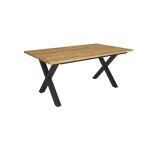 Table � manger meuble salle � manger 167x90x74 cm pour 8 personnes ch�ne rf3810