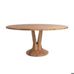 Table � manger ovale en bois dacacia 175 cm sauge