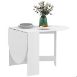 Table à manger pliante - homcom - ovale - jusquà 6 personnes - pour petits espaces salle à manger - blanc ... Table à manger pliante - homcom - ovale - jusquà 6 personnes - pour petits espaces salle à manger - blanc ...