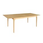 Table à manger rectangulaire extensible bois dhévéa et placage frêne naturel 6 - 8 places - 160 / 210 ... Table à manger rectangulaire extensible bois dhévéa et placage frêne naturel 6 - 8 places - 160 / 210 ...
