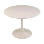 Table � manger ronde 4 personnes d100 cm beige - oviala