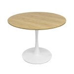 Table à manger ronde 4 personnes d100 cm bois - oviala Table à manger ronde 4 personnes d100 cm bois - oviala