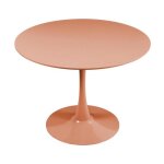 Table à manger ronde 4 personnes d100 cm terracotta - oviala Table à manger ronde 4 personnes d100 cm terracotta - oviala
