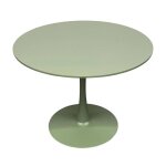 Table à manger ronde 4 personnes d100 cm vert - oviala Table à manger ronde 4 personnes d100 cm vert - oviala
