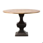 Table  manger ronde en bois de manguier vitto