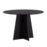 Table  manger ronde bootcut 110cm noir