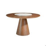 Table � manger ronde rotative noyer 1016 - angel cerd�