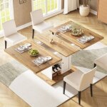 Table  manger tlescopique (110 - 14080cm) table de cuisine pliante pour 4  6 personnestable de cuisine ...
