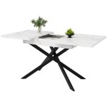 Table � manger table t�lescopique (120 - 160cm) table � manger extensible table de cuisine peu encombrantetabl ...