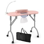 Table manucure avec aspirateur - relax4life - lampe led usb - coussin de poignet amovible - 4 roues verrouilla ... Table manucure avec aspirateur - relax4life - lampe led usb - coussin de poignet amovible - 4 roues verrouilla ...