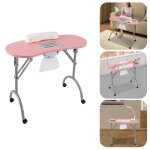 Table de manucure avec aspirateur (rose) - table de manucure pliante - table de manucure multifonctionnelle ... Table de manucure avec aspirateur (rose) - table de manucure pliante - table de manucure multifonctionnelle ...