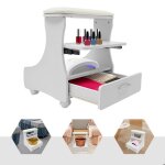 Table de manucure pour pieds (blanc) - table de bain de pieds - tabouret pour p�dicure - tabouret de ...