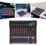 Table de mixage 8 canaux professionnelle - dj mlangeur - console de rglage - mlangeur audio - dj console ...