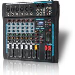 Table de mixage audio professionnelle dj - 6 canaux 16 effets dsp usb / bt
