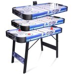 Table multi - jeux 3 en 1 fonction score lectronique avec 12v ventilateur ?table de air hockey bowling ...
