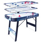 Table multi - jeux 3 en 1 hlc fonction score lectronique table de air hockey bowling jeu de palets avec ...