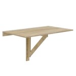Table murale table rabattable table pliable effet hetre 100 x 60 x 58cm melamine Table murale table rabattable table pliable effet hetre 100 x 60 x 58cm melamine