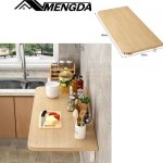 Table murale rabattable - mengda - table pliante - convient pour la cuisine le salon et la chambre - ...