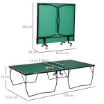 Table de ping - pong dint�rieur avec roulettes table de ping - pong pliable set de jeu de ping - pong ...