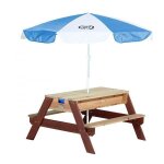 Table pique - nique sable et eau axi nick marron / bleue / blanche