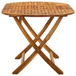 Table pliable de jardin / table d?ext�rieur vidaxl 160x85x75 cm bois dacacia massif tt983