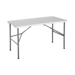 Table pliante - 7house - rectangulaire - 122 cm - blanc - extrieur